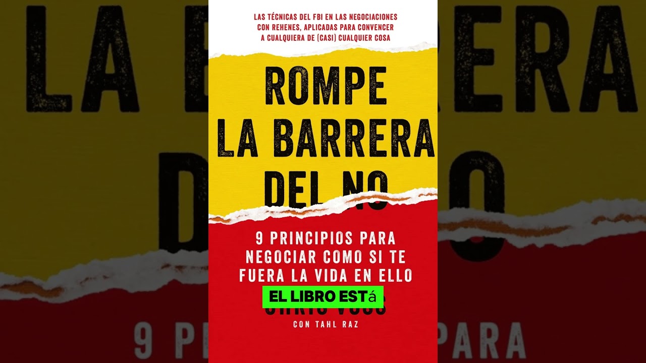 &iquest;Negociar sin manipular? Ganar sin gritar. Rompe la barrera del no - Audiolibro #audiolibro #book