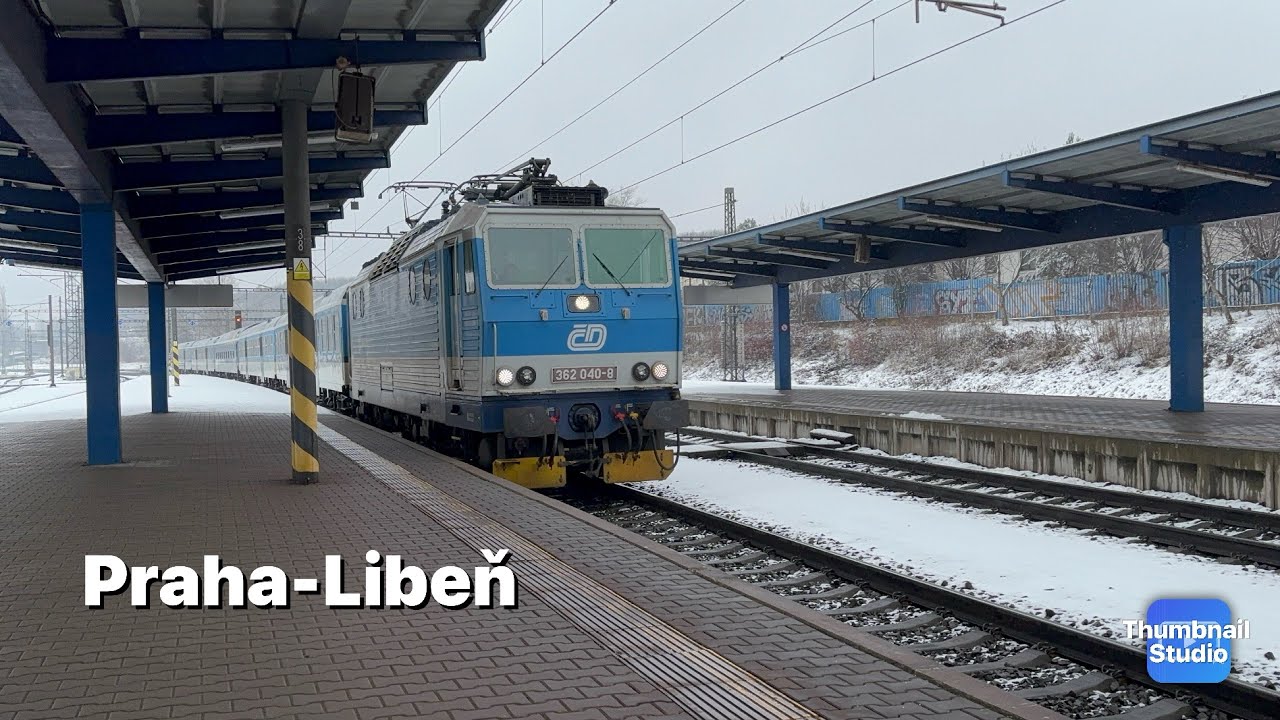 Vlaky Praha-Libeň 29.1.2026👍