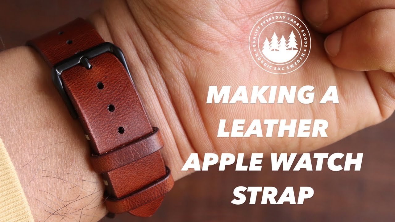 [ASMR] Making a Leather Apple Watch Strap