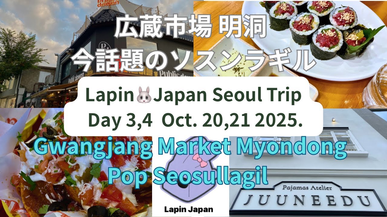 [Seoul ソウル]広蔵市場のユッケ巻きがヤバ過ぎた🤩bittlebittleタコス🤤 Gwangjang Market B grade gourmet & popular tacos.  