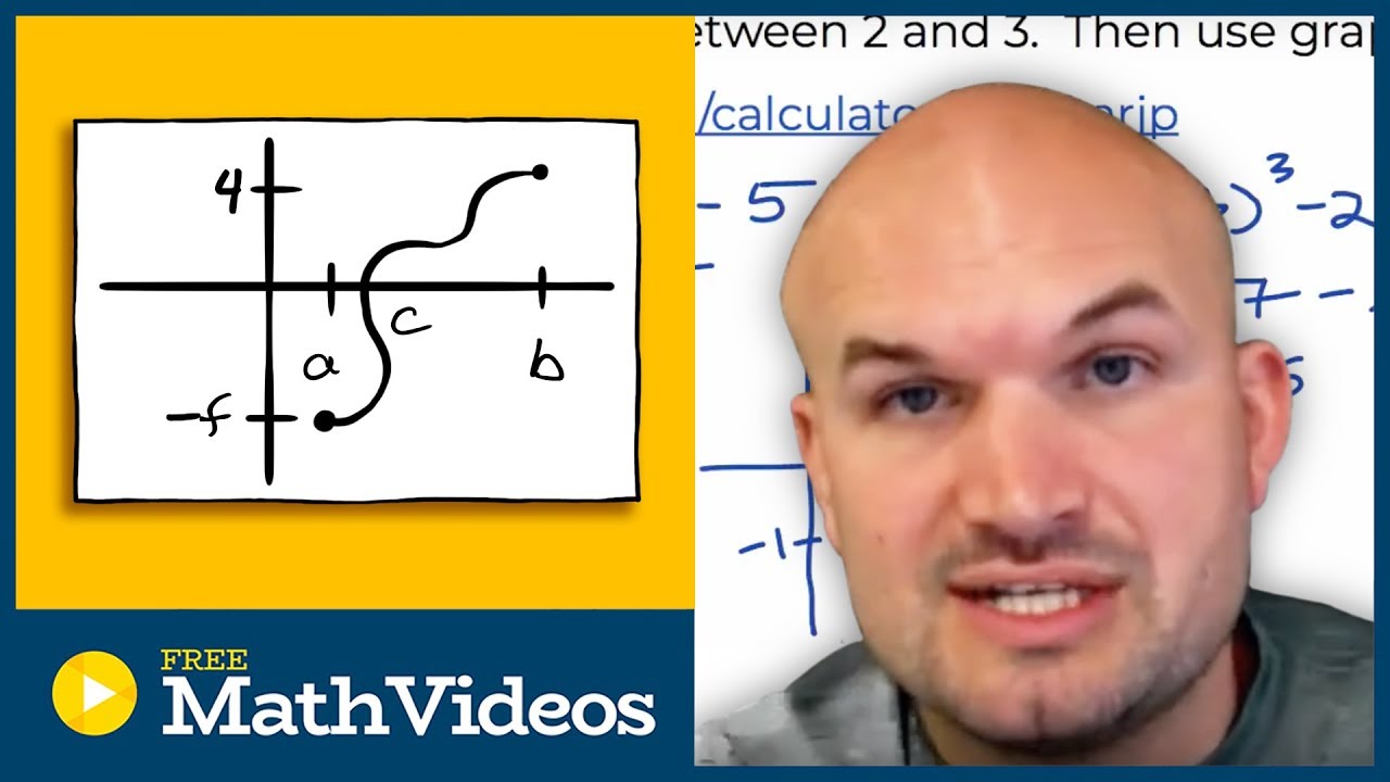 Show the zero exists by the Intermediate Value Theorem
