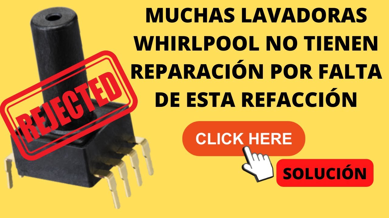 Presostato Jaguar Whirlpool  Sustituto  -NO ES TUTORIAL-