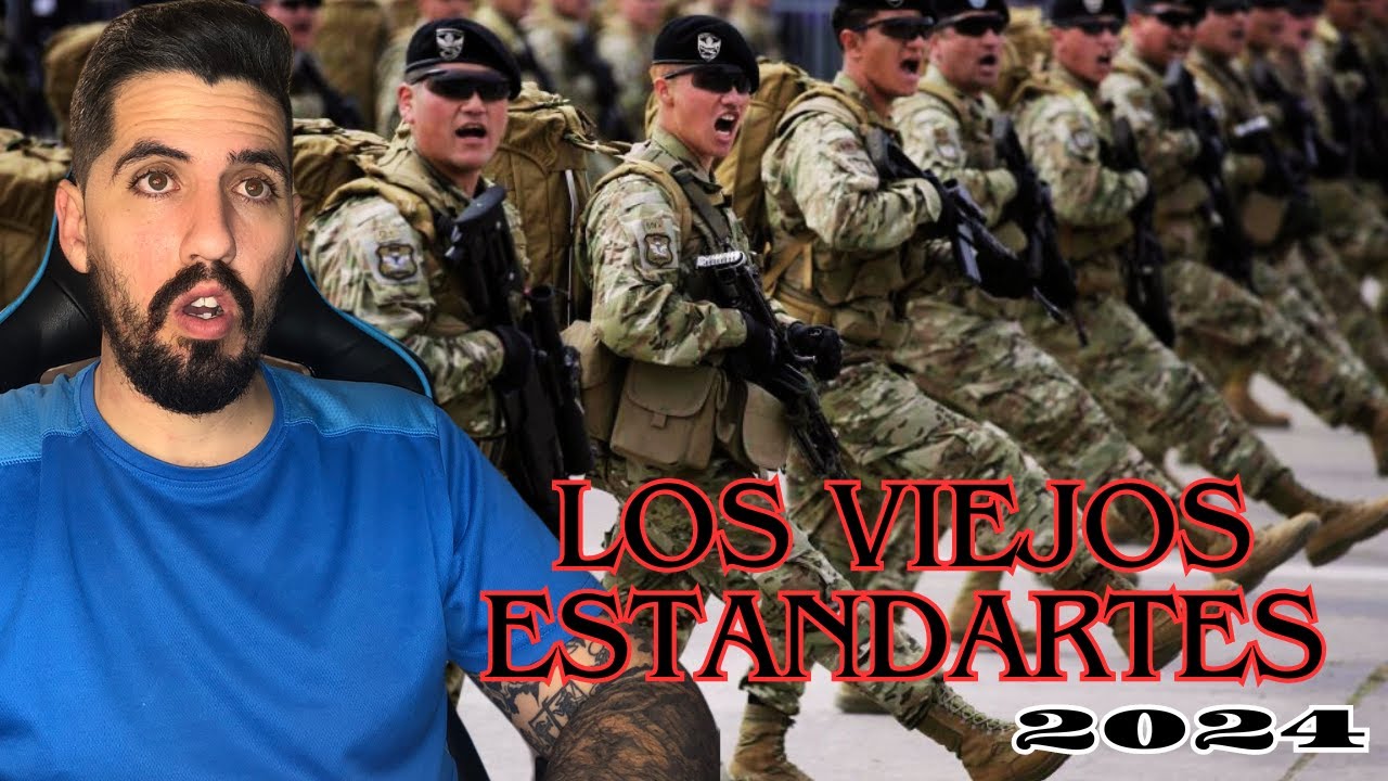 LOS VIEJOS ESTANDARTES | PARADA MILITAR 2024 | ESPAÑOL REACCION | #GEEKSOUTFIT #paradamilitarchilena