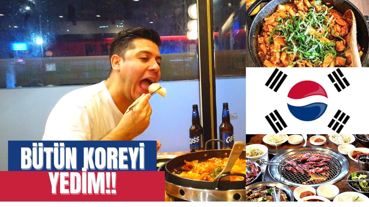 KORE'DE KENDİN PİŞİR KENDİN YE RESTORANINA GİTTİM.KORE YEMEKLERİ KOREAN BARBECUE | SOKAK LEZZETLERİ