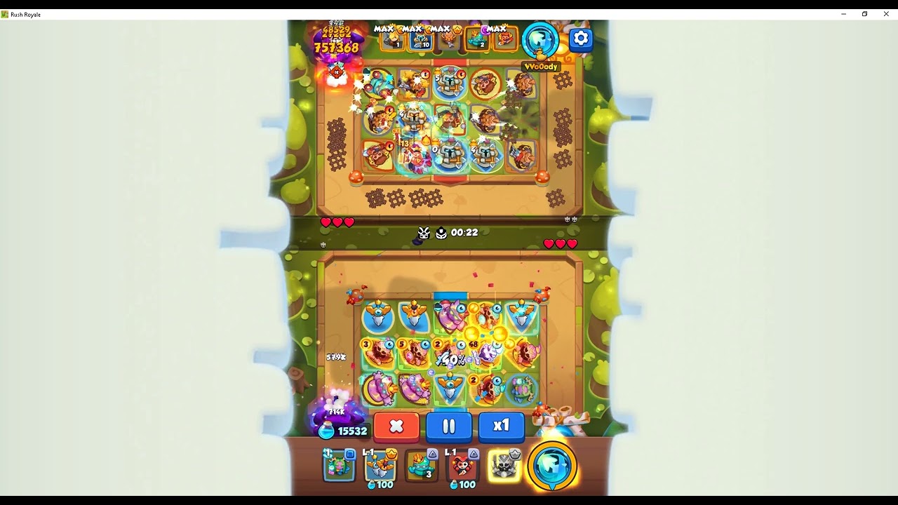 Rush Royale: Monk Scrapper Summoner no Dryad - trick the Scrapper