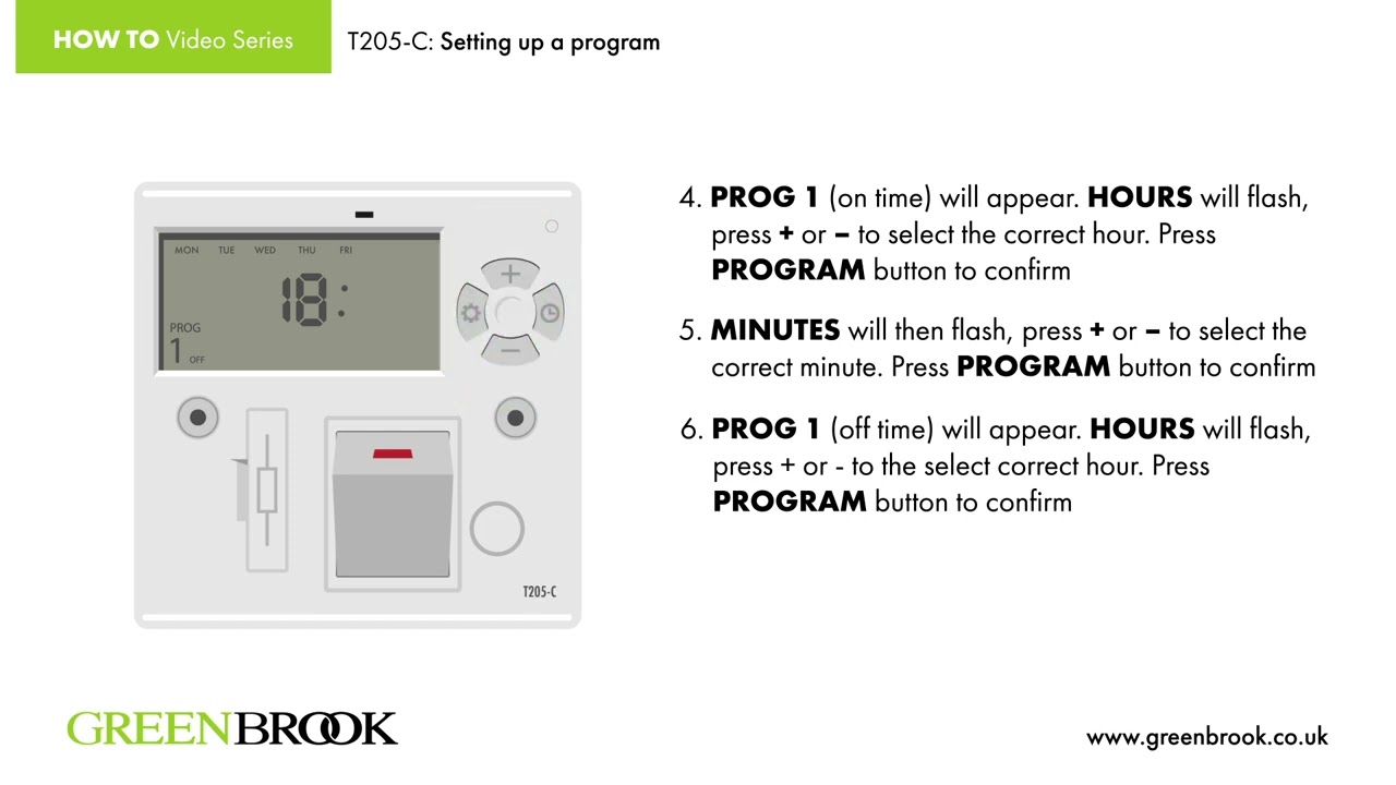 How to set up your T205 Timer