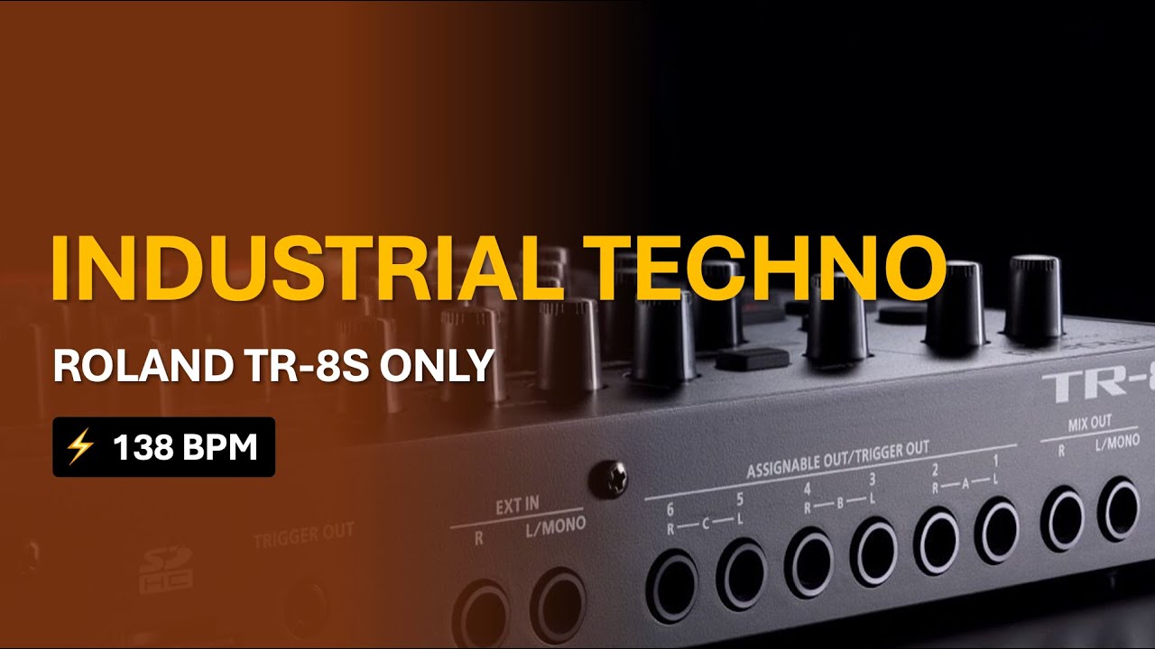 Industrial Techno - 138 BPM On The Mighty Roland TR-8s