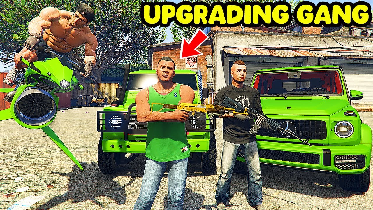 Franklin UPGRADING His Gang into Most POWERFUL Gang in GTA 5 | SHINCHAN and CHOP