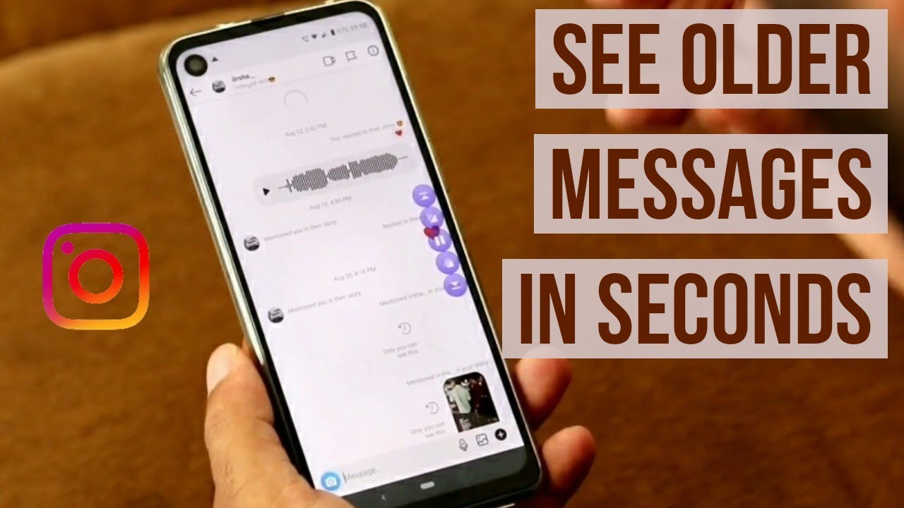 How To See First Message on Instagram without scrolling