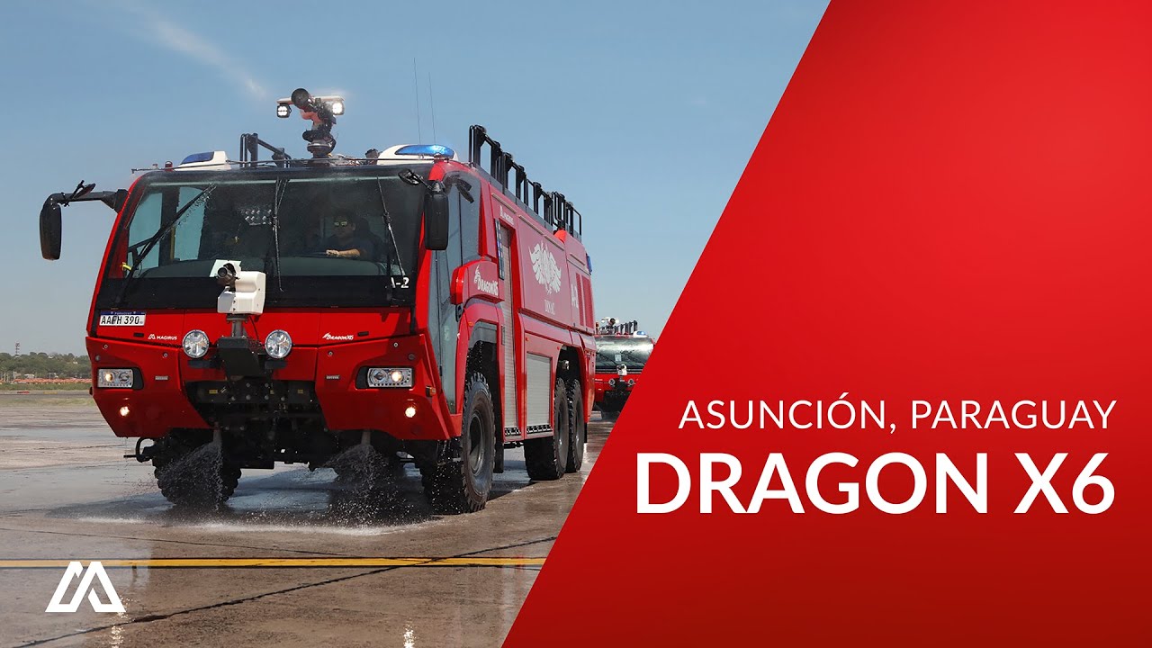Magirus Flugfeldlöschfahrzeuge in Paraguay: Vier DRAGON X6 für Asunción