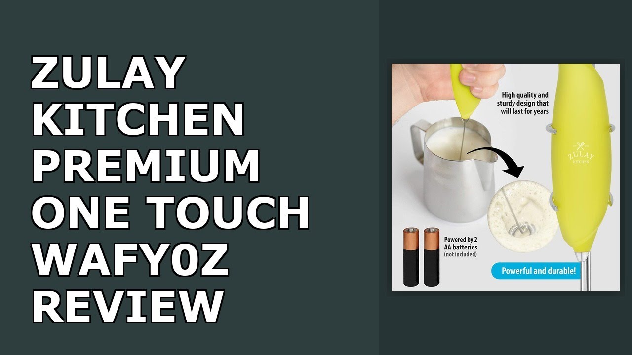 Zulay Kitchen Premium One-Touch Milk Frother for Coffee - Easy-Use Frother Handheld Foam Review