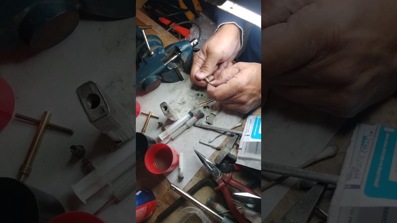 Dunhill Lighter Encendedor briquet Feuerzeug, how to repair the gas filling valve