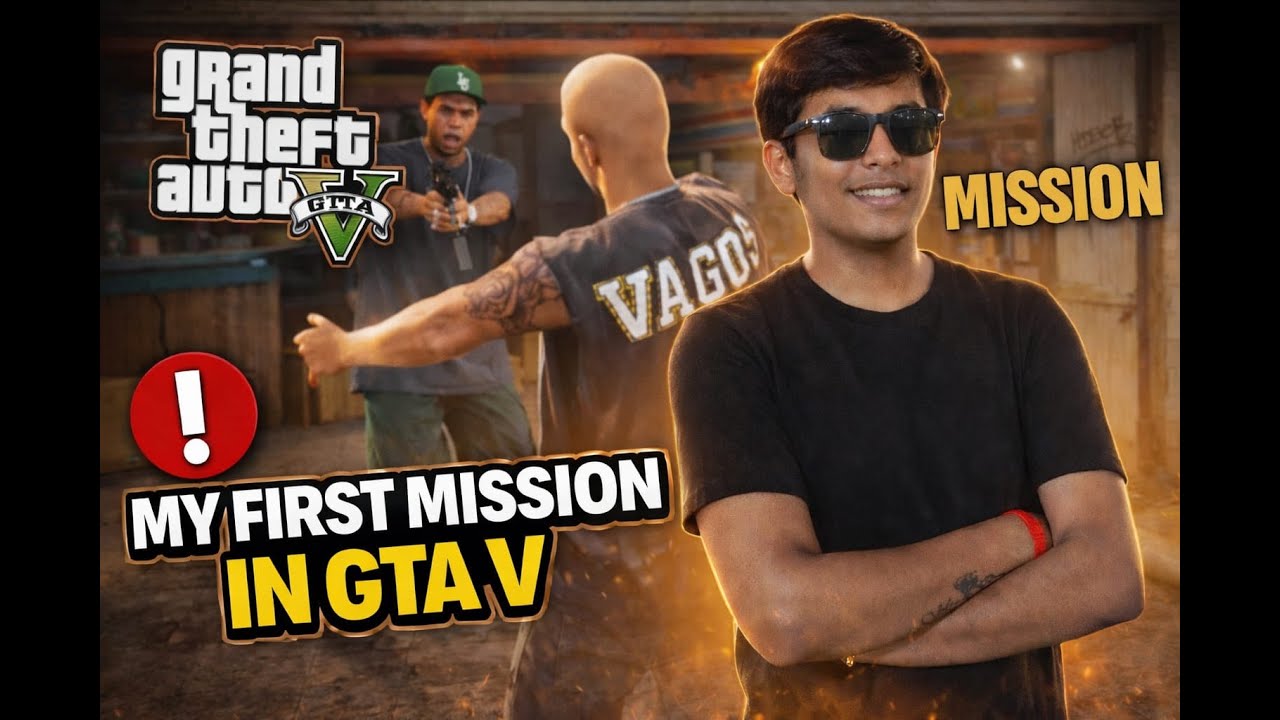 First mission in GTA V #gta5 #technogamerz #firstvideo