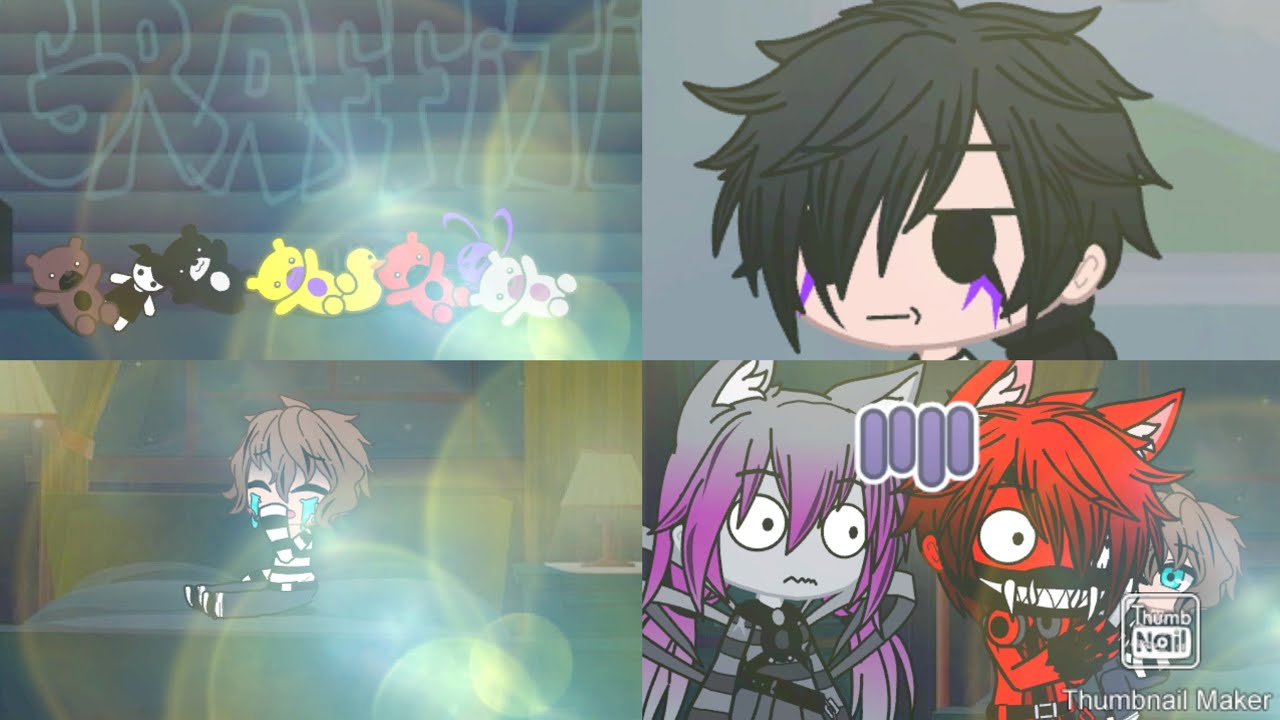 How Michael met the Nightmares + Michael first word | Remake | Past Afton and Nightmares