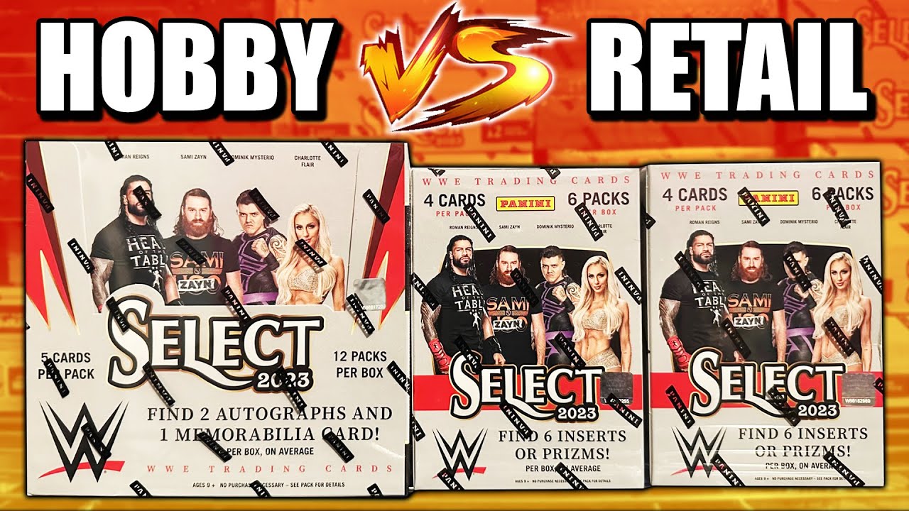 RETAIL BETTER THAN HOBBY?!! |  2023 Panini Select WWE Hobby VS Blasters Box Battle