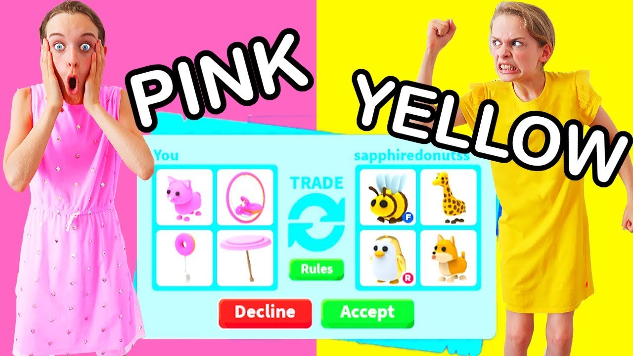 ONLY TRADING IN YOUR COLOR in Roblox Adopt Me w/ The Norris Nuts