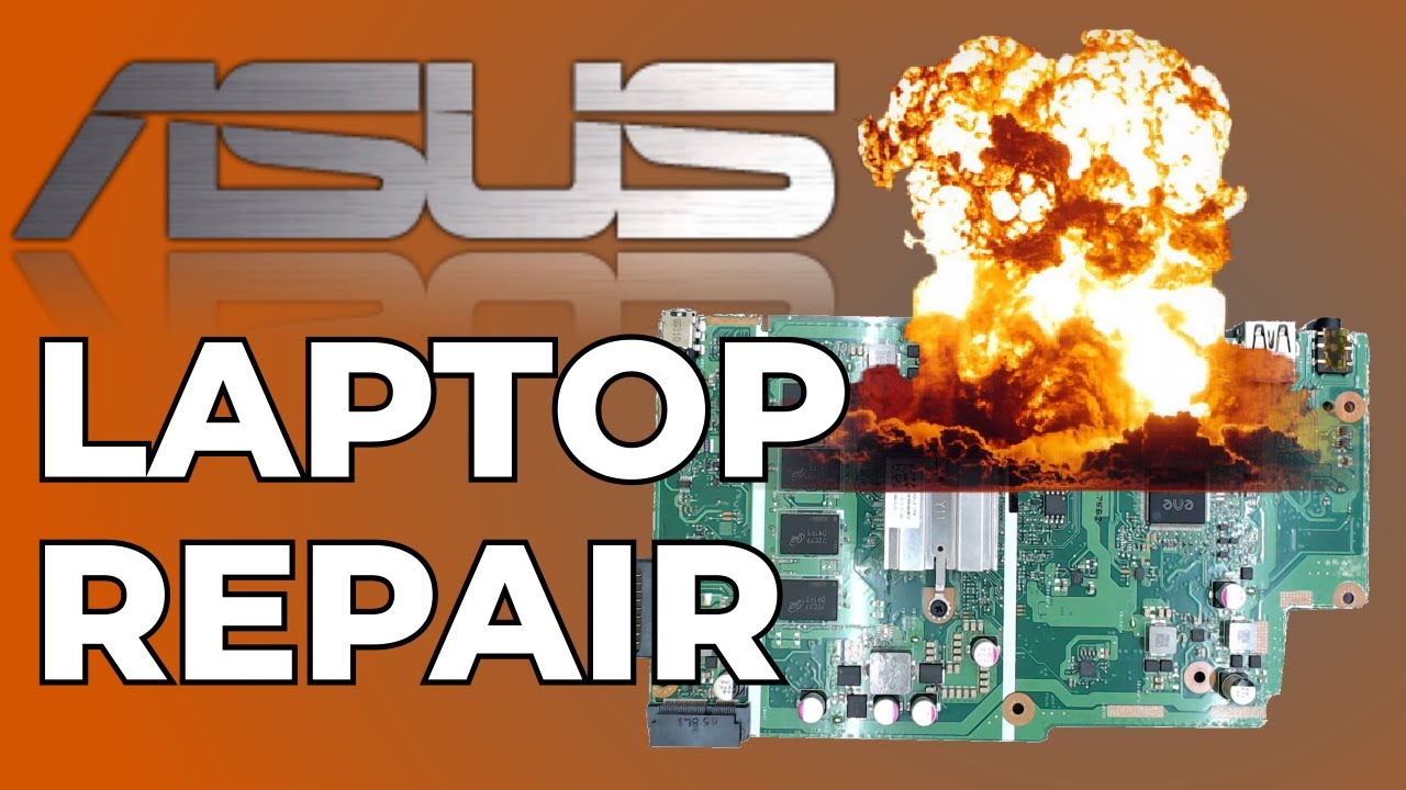 Asus X540M Laptop Repair, Won't Charge, Won't Turn On, Shorted Motherboard