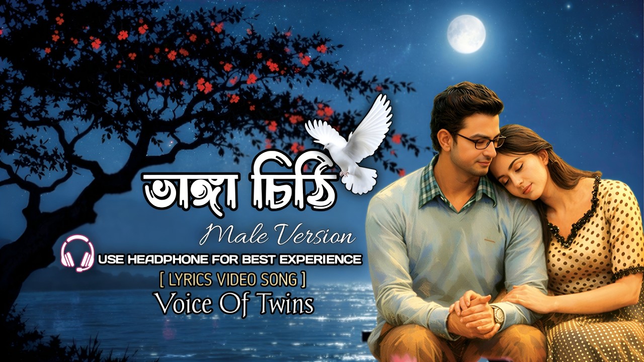 ভাঙা চিঠি || Tumi Likhe Gele Bhanga Chithi Amar Buker Drawere - Male Version || Voice Of Twins Song