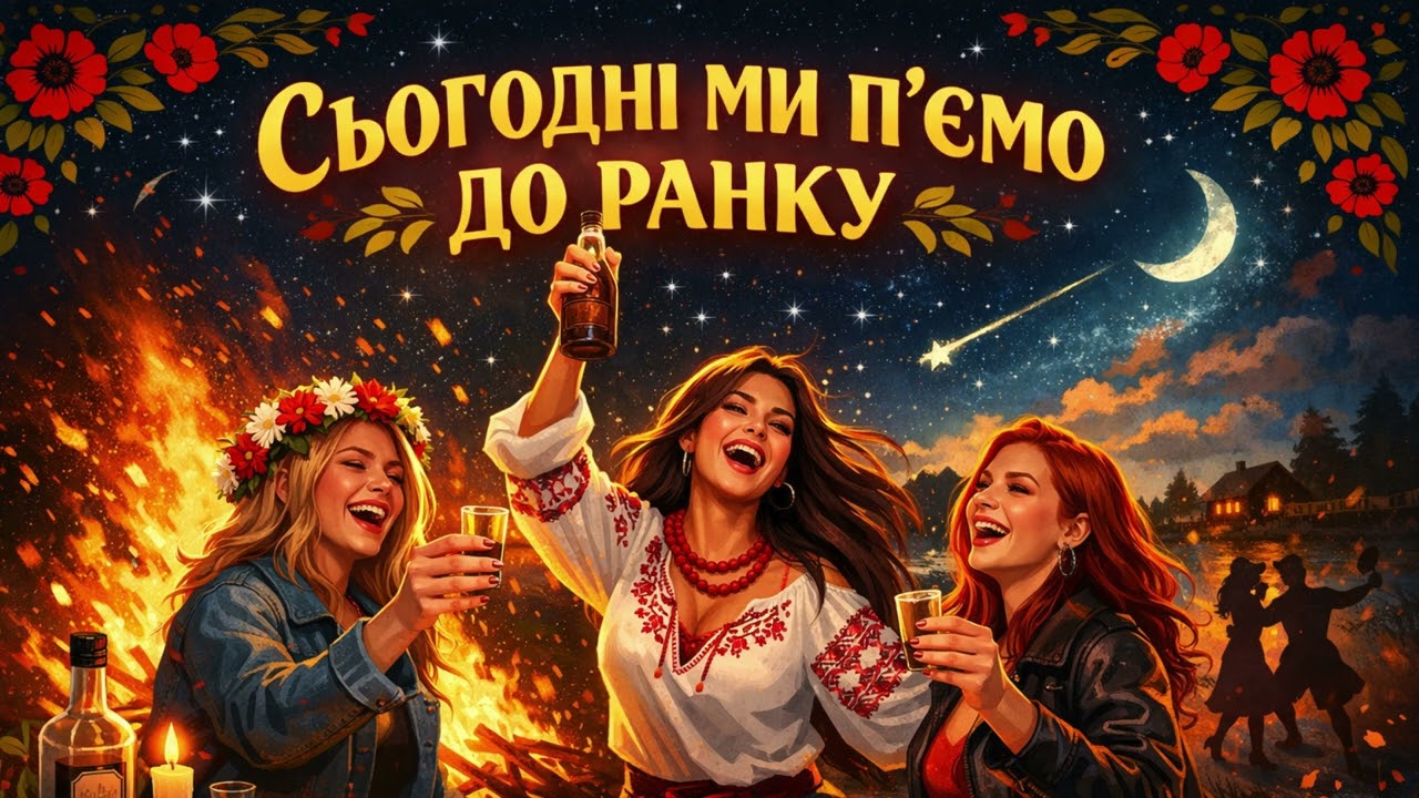 Українські пісні - Сьогодні ми п'ємо до ранку