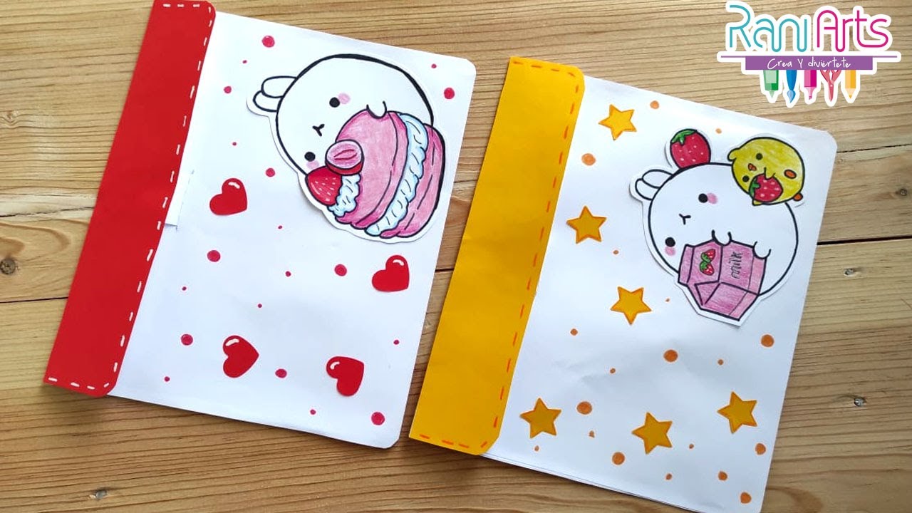 Haz CARPETAS f&aacute;ciles (MOLANG) - DIY - How to make a FILE FOLDER easy
