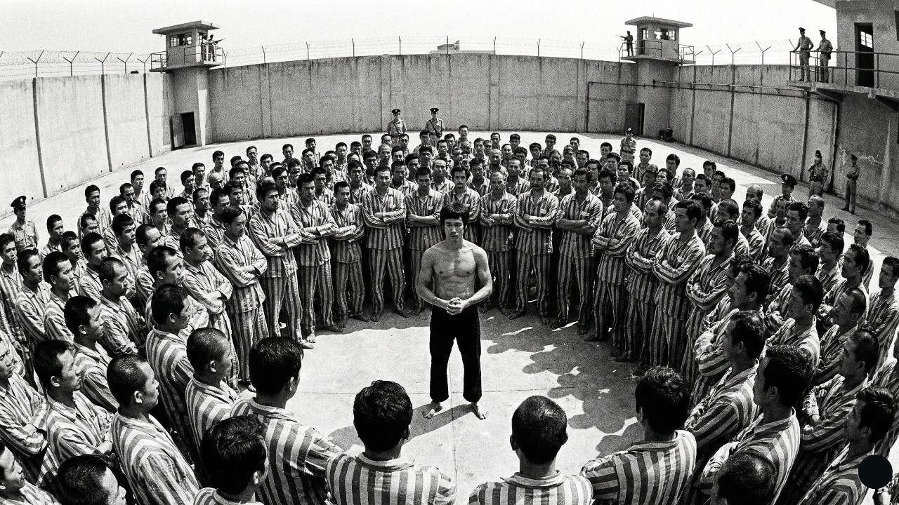 Bruce Lee Was In Prison Demonstration When 300 Inmates Said 'Attack Us' — 40 Seconds Later All Down