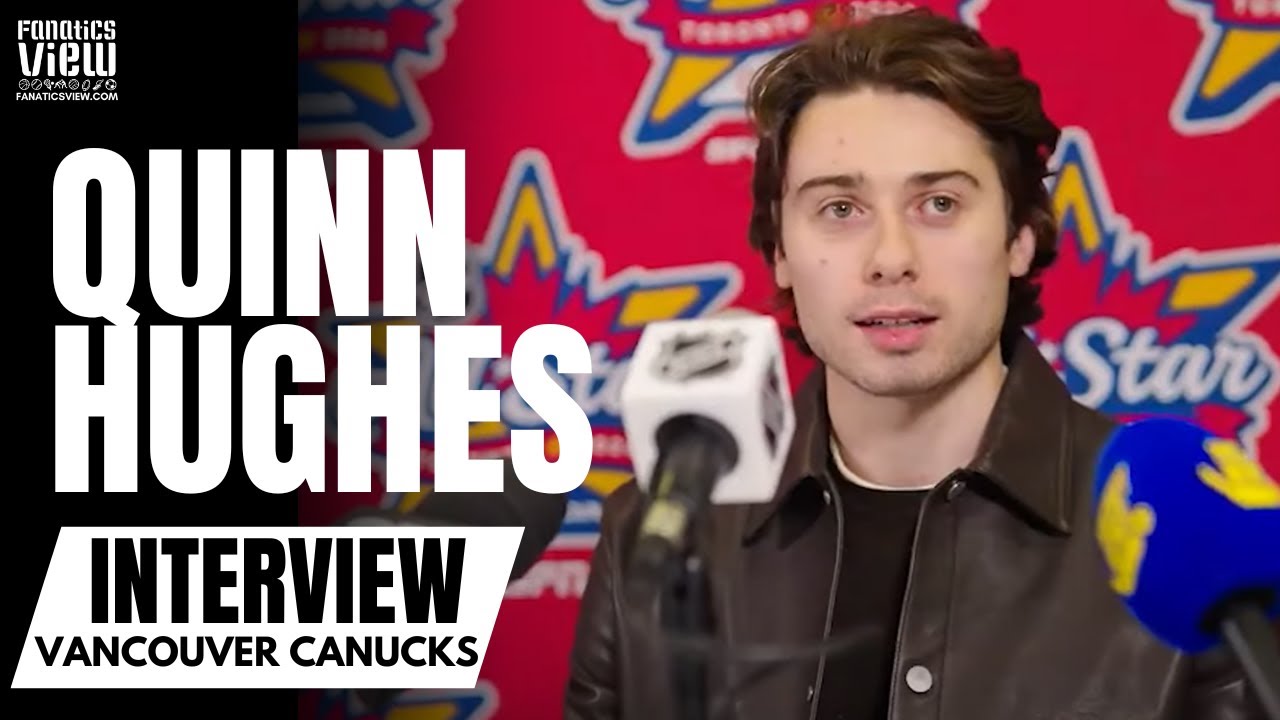 Quinn Hughes Reacts to Vancouver Canucks Trading for Elias Lindholm & NHL All-Star Experience