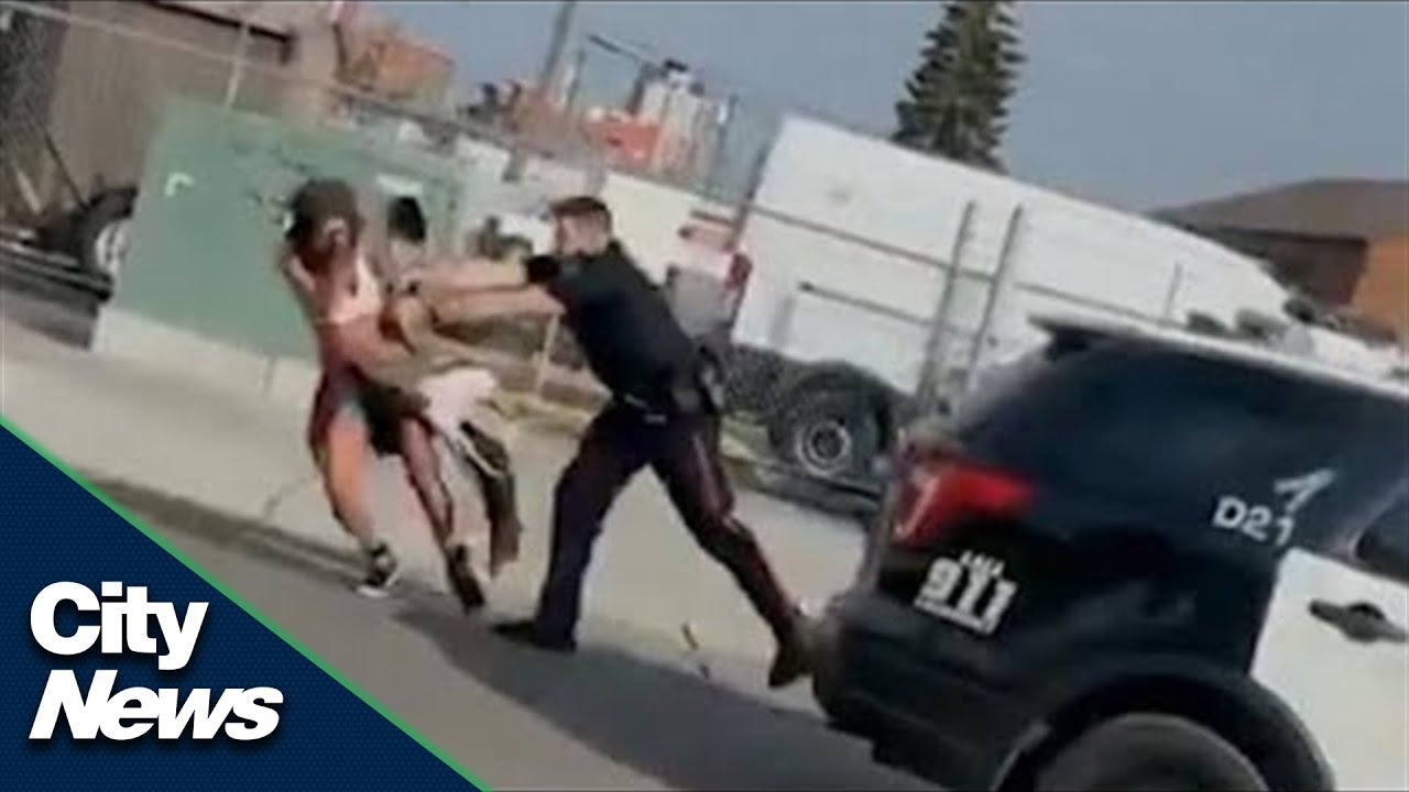 Edmonton cop pushing woman renews bodycam debate
