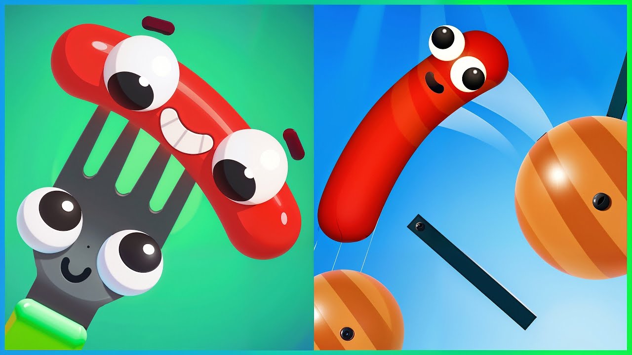 Fork N Sausage VS Sausage Flip - All Levels SpeedRun Gameplay ep 1