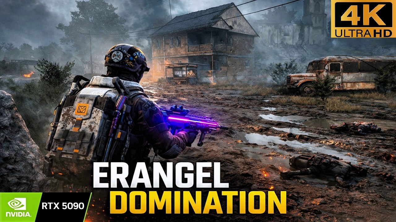 PUBG PC: RTX - 5090 | 32GB RAM - NORMAL ERANGEL GAMEPLAY | SQUAD TPP - 4K ULTRA GRAPHICS | PUBG 2026