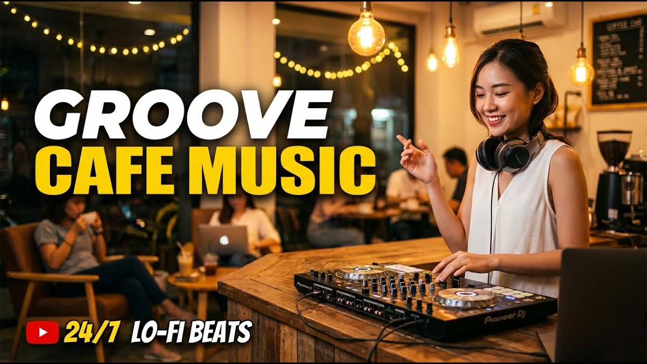 Coffee Shop Ambience 📚 Bright Jazz Songs for Study & Focus