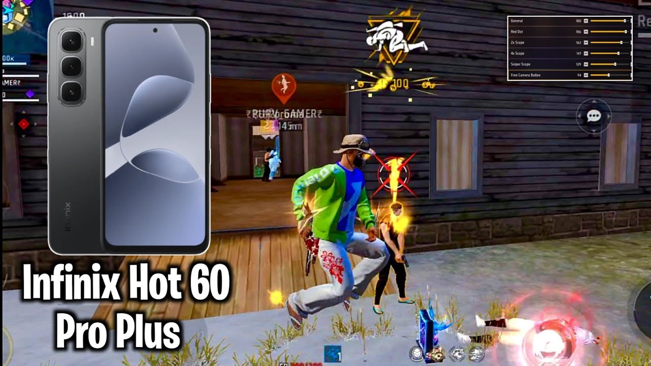 Infinix Hot 60 Pro Plus Free fire Sensitivity Setting | Infinix Hot 60 Pro Plus ff Headshot Setting