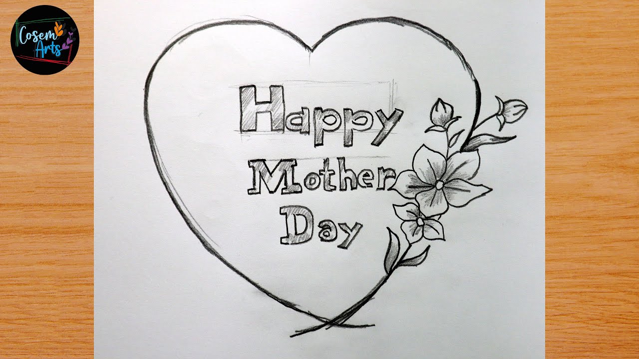 how to draw mothers day stuff || Easy Mothers day Drawing