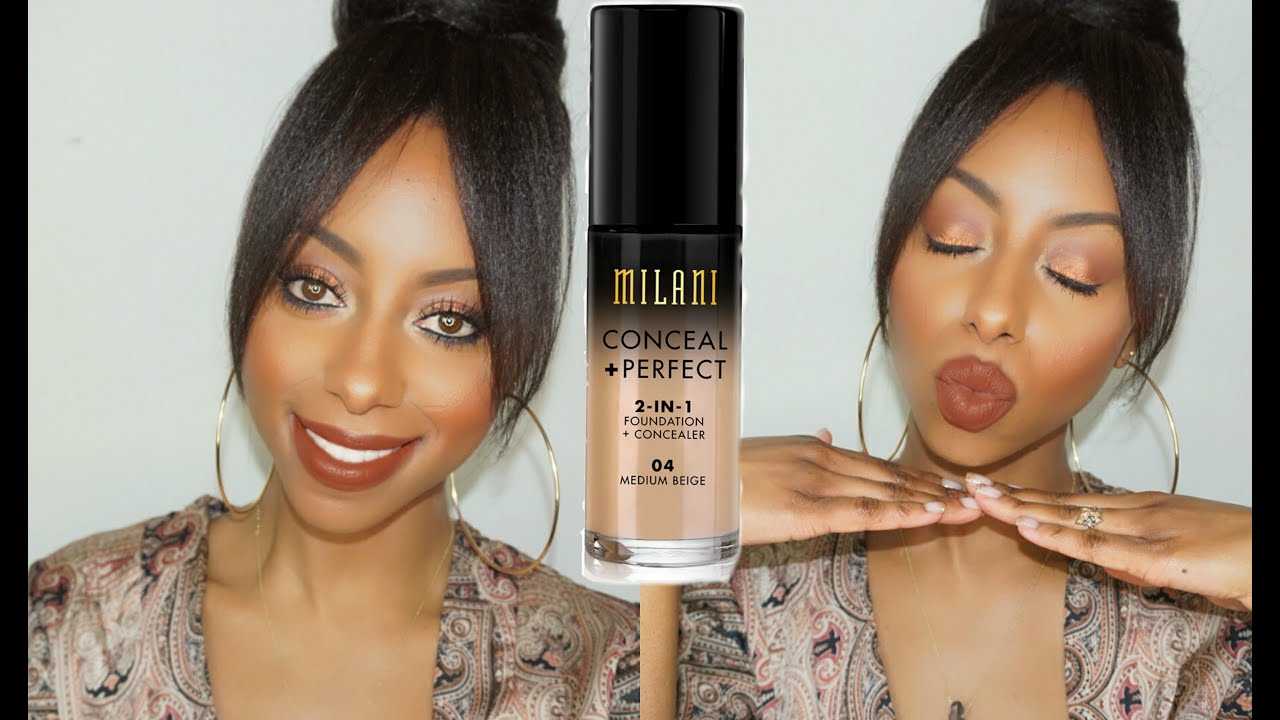 Milani Foundation Review/Demo + Everyday Drugstore makeup 2016 || Jessica Pettway