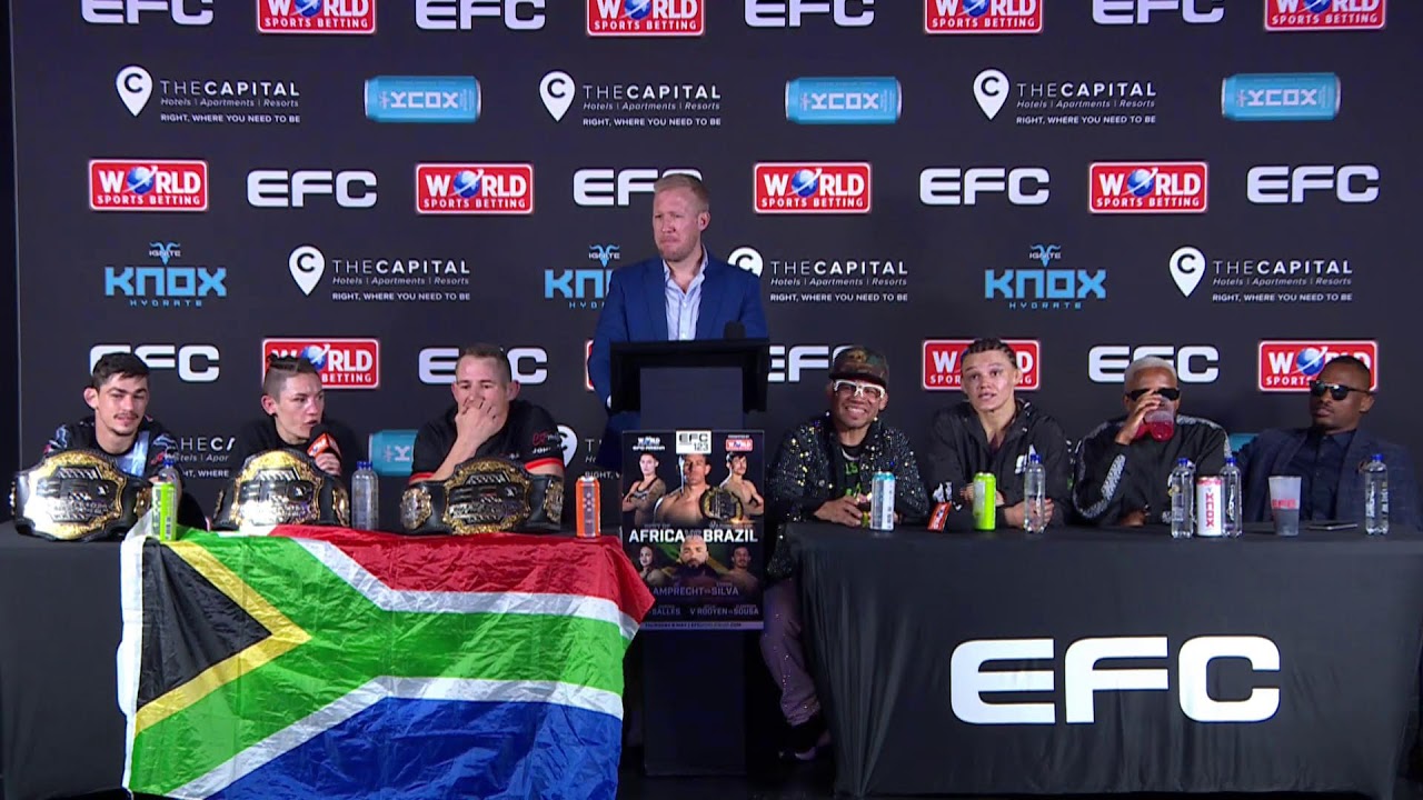 EFC 123 Post Event Press Conference - Live