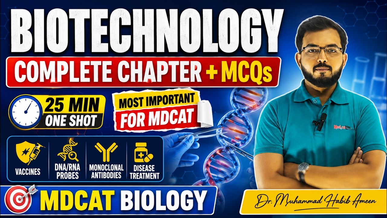 Biotechnology || MDCAT Lecture - According to PMDC syllabus || Biotechnology in health care