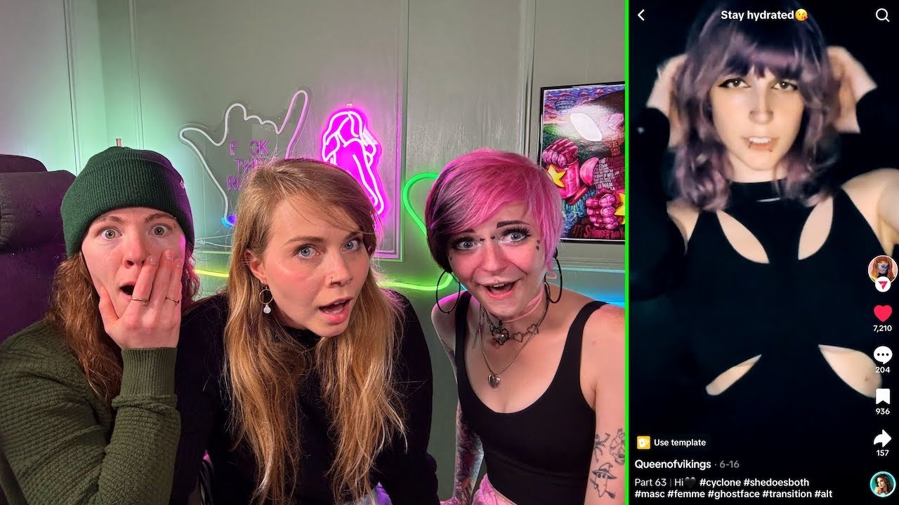 Reacting to QueenOfVikings Thirst Traps with NotEasyBeinWheezy! - Hailee And Kendra