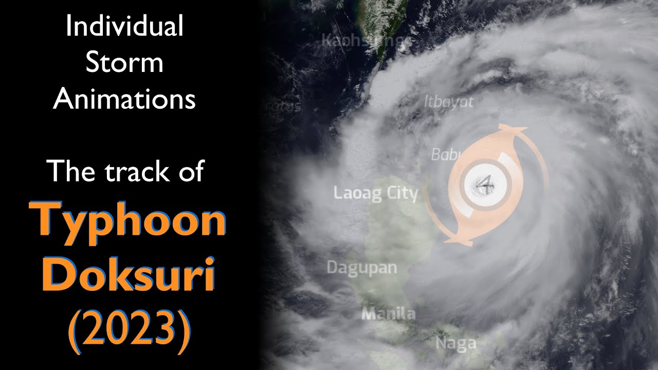 The Track of Typhoon Doksuri (2023)