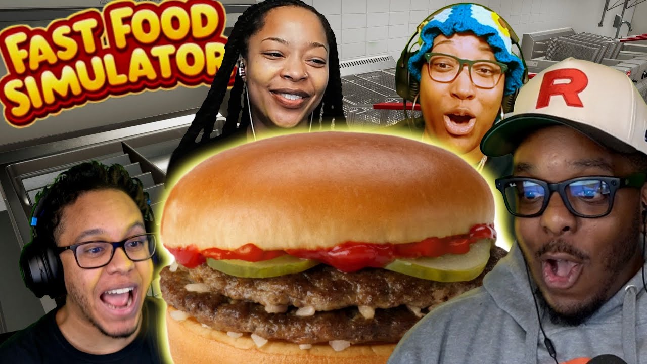 DOUBLE PATTY TRIPLE SQUIRT | Fast Food Simulator part 2 @britani @GameTimeKyle @DaGeecheeGamer