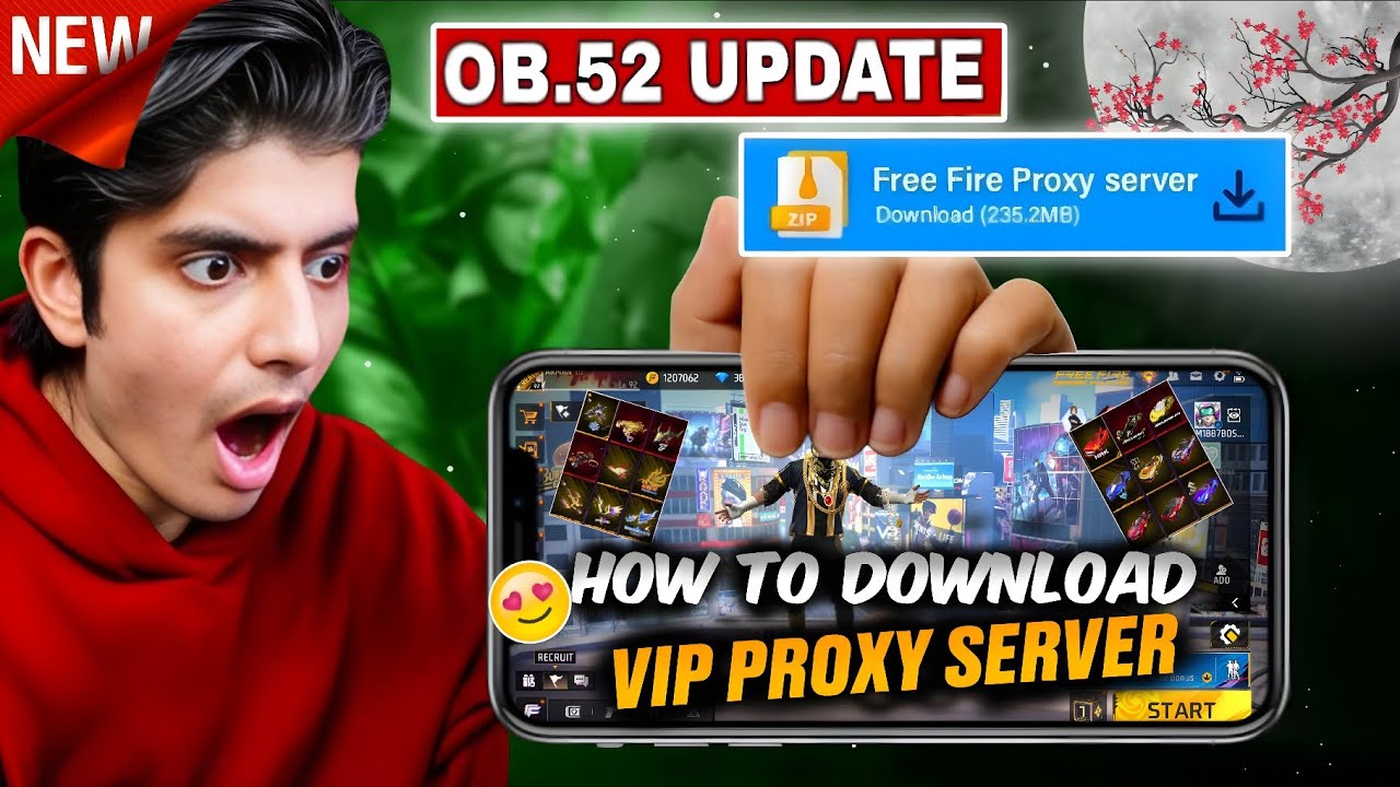 OB52 Update Proxy Server Kaise Download Kare 😱💯🔥Free Fire Proxy Server 100% Working #proxyserver 