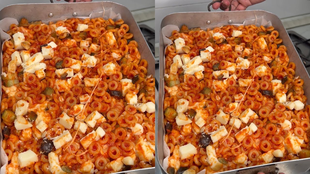 Anelli siciliani - pasta al forno la vera ricetta Sicilian rings - baked pasta the real recipe 🇮🇹