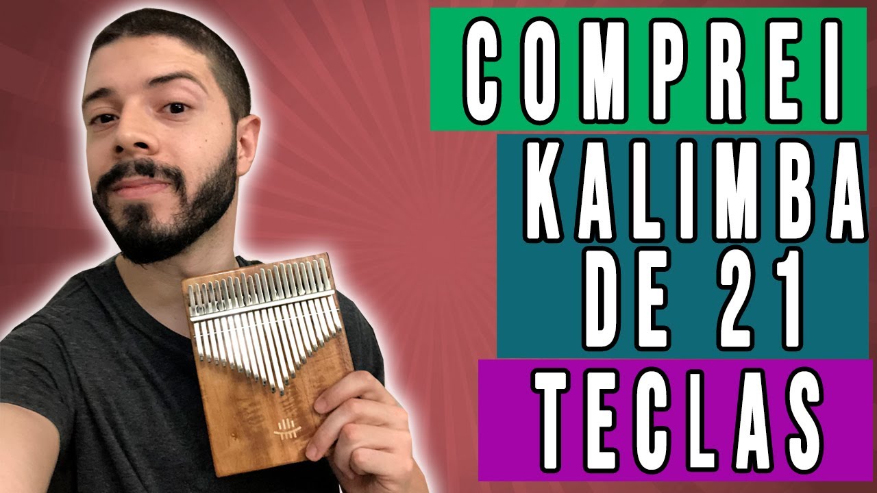 Unboxing e Review Teste Da Kalimba HLURU De 21 Teclas Afinada Em Dó (C)