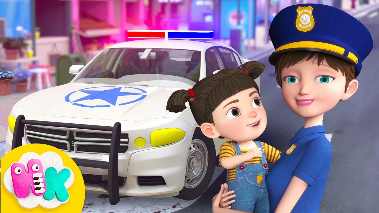 En Politibil 🚓 Politibilsangen 🚔 HeyKids - Barnesanger p&aring; Norsk