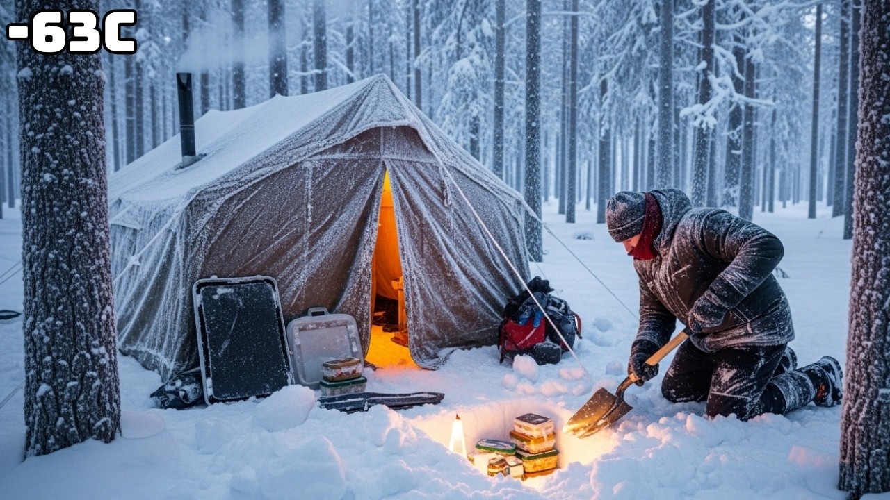 &minus;63&deg;C Snow, Wind and Fire | Solo Arctic Camp