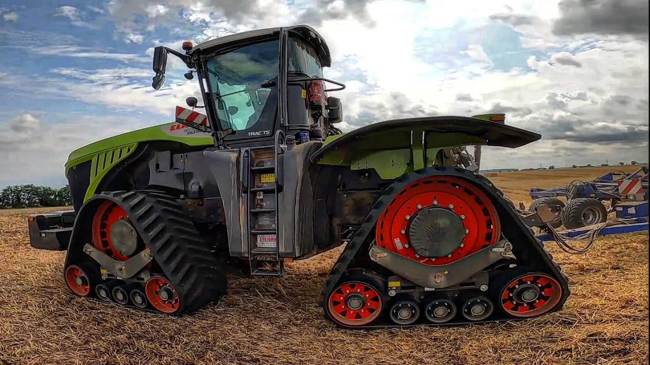 NO Music! CLAAS XERION 5000 TRAC TS Agrardienste ROHLFING Liederstädt GmbH bei Barnstädt  4k 08/2021