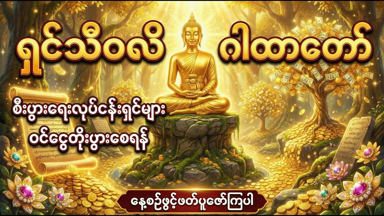ရှင်သီဝလိ ဂါထာတော် | စီးပွားရေးလုပ်ငန်းရှင်များ ဝင်ငွေတိုးပွားစေရန် နေ့စဥ်ဖွင့်ဖတ်ပူဇော်ကြပါ