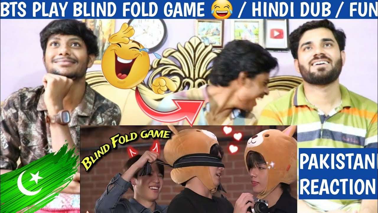 Bts play blind fold game 😂 / hindi Dub Funny - Abaid Official - Pakistani Reaction 💜