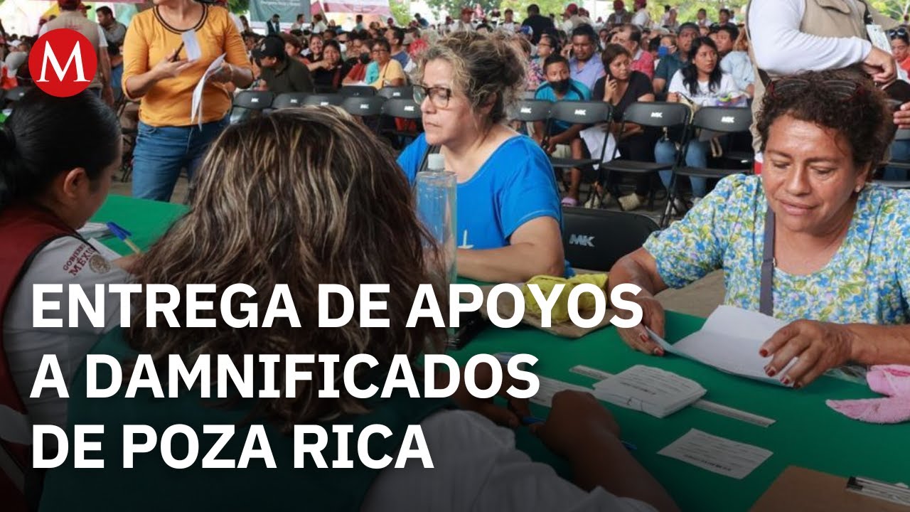 En Veracruz, comienza la entrega de apoyos a los damnificados de Poza Rica