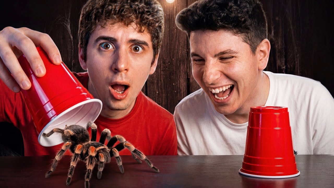 Il GIOCO dei BICCHIERI… MA con i RAGNI.