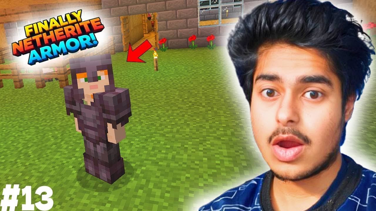 I Finally Made Netherite Armor in Minecraft 😈🔥| Minecraft Survival Series #13