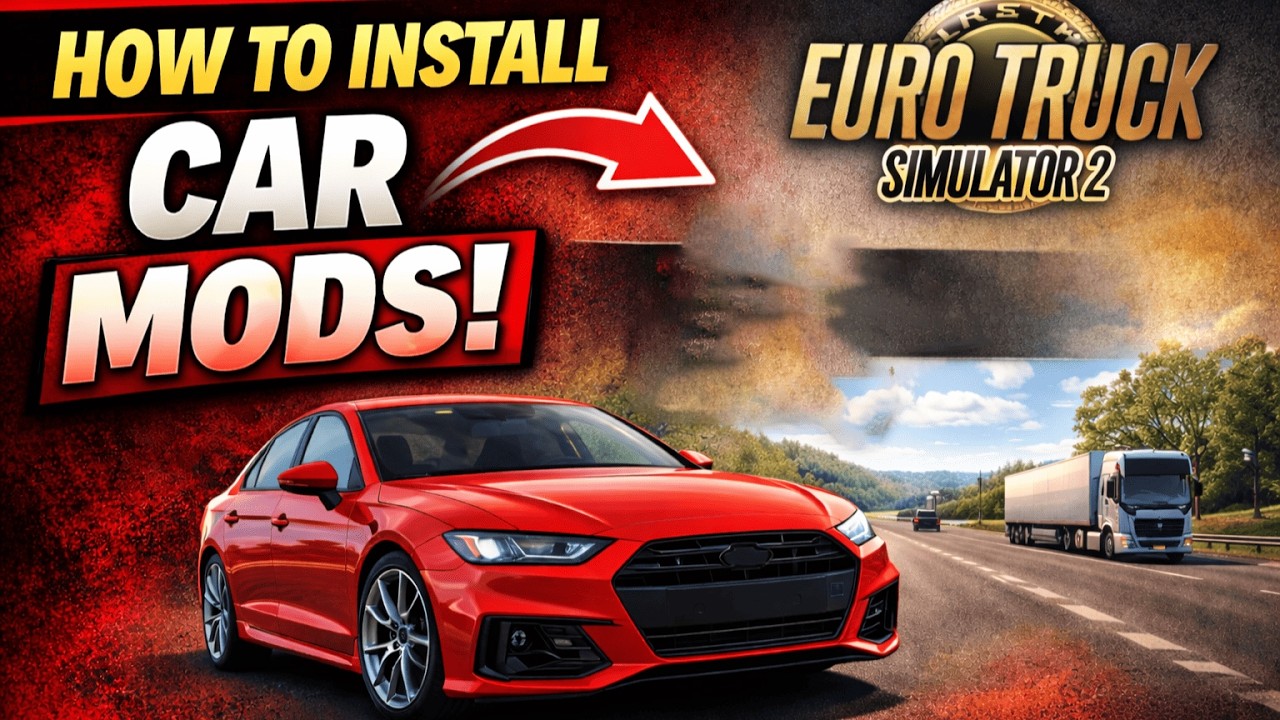 Как скачать и установить моды автомобилей в Eurotruck Simulator 2 #ets2 #mods #step_by_step